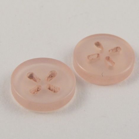 10mm Pale Pink Shirt 4 Hole Button