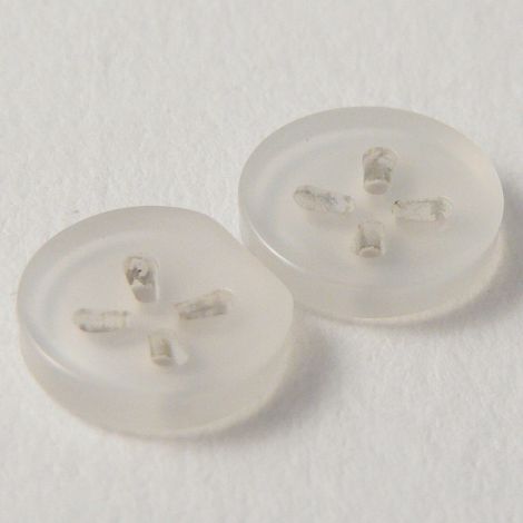 10mm Clear Shirt 4 Hole Button