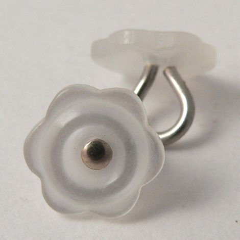 11mm Opaque Flower Shank Button