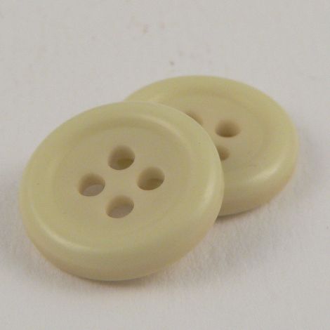 15mm Green 4 Hole Rimmed Sewing Button