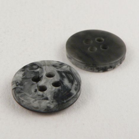 13mm Grey Marble 4 Hole Shirt Button