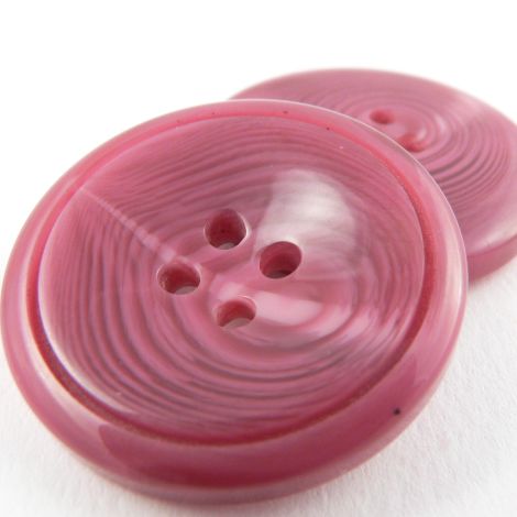 34mm Pink Swirl Contemporary 4 Hole Coat Button