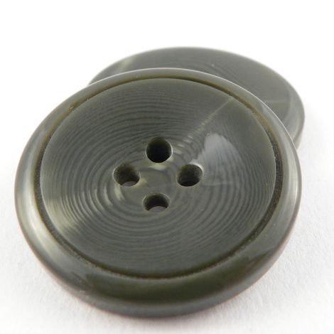 34mm Green Swirl Contemporary Coat 4 Hole Button