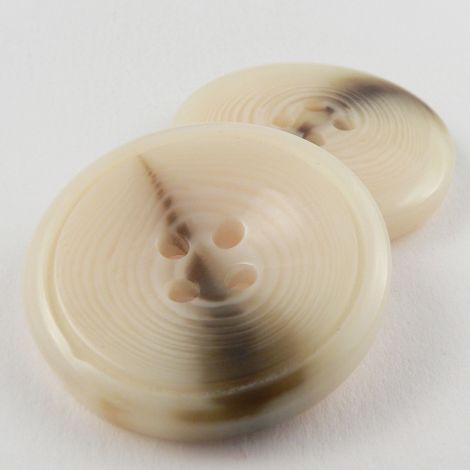 34mm Ivory Swirl Contemporary Coat 4 Hole Button