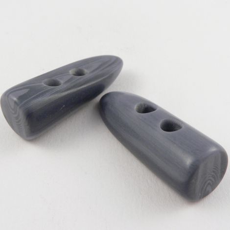 45mm Grey Marble Effect Toggle 2 Hole Coat Button