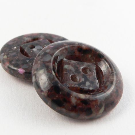 25mm Chunky Multicoloured Flecked 2 Hole Button