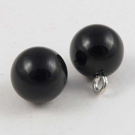 Craftisum 1 BLACK PEARL BUTTONS FOR SEWING CRAFTS 10 PCS [bn0022_5