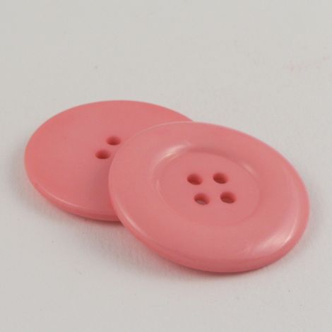 44mm Chunky Solid Pink 4 Hole Sewing Button
