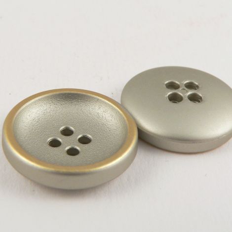 15mm Gold Contemporary 4 Hole Suit Button