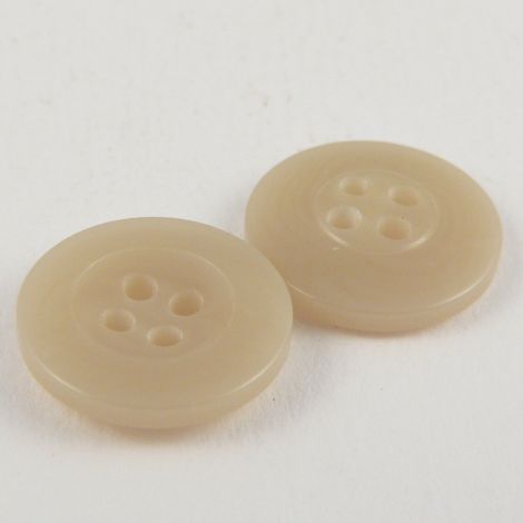 15mm Ivory Swirl Effect 4 Hole Sewing Button