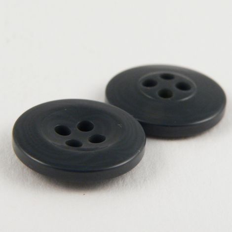 15mm Grey Swirl Effect 4 Hole Sewing  Button