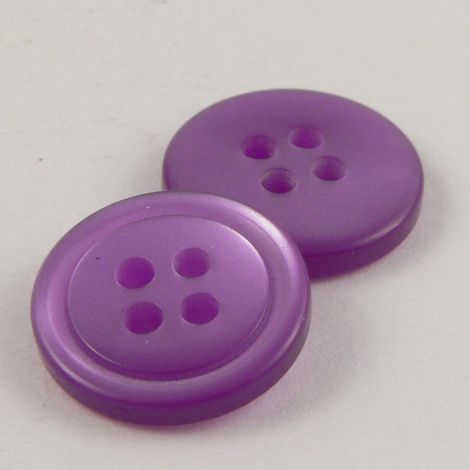15mm Purple Shirt Style 4 Hole Button