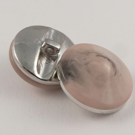 25mm Fawn Domed Shiny Marble Effect Shank Coat Button