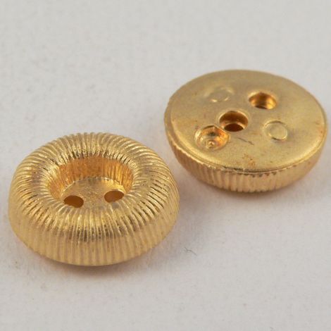 12mm Gold Shirt Style 2 Hole Button