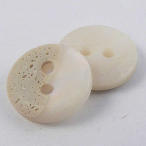 13mm Natural Stone/MOP Effect 2 Hole Sewing Button