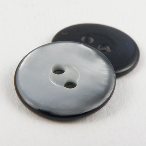 18mm Grey/Black Pearlised 2 Hole Sewing Button