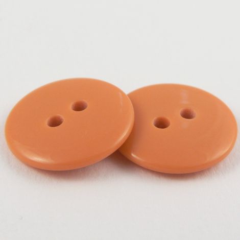 15mm Orange 2 Hole Sewing Button