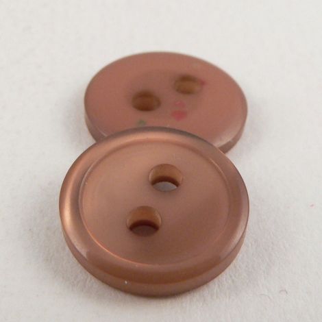 13mm Pearlised Amber Shirt 2 Hole Button