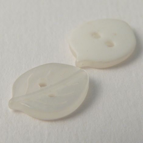 15mm Leaf 2 Hole Button