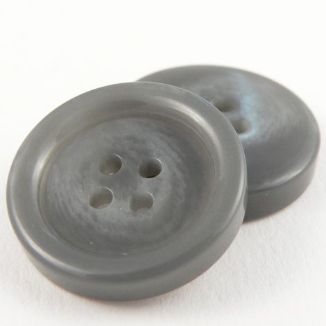 22mm Grey Horn Effect Suit 4 Hole Button