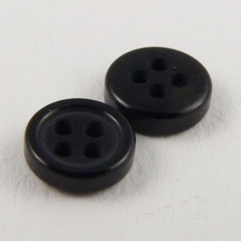 6mm Black Shirt 4 Hole Button