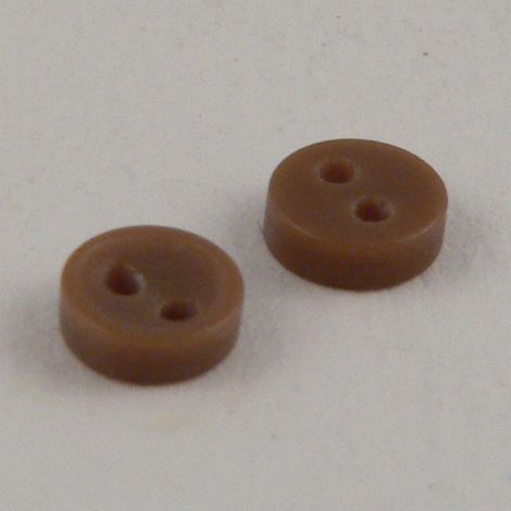5mm Brown 2 Hole Button