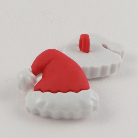 21mm 3D Christmas Hat Shank Button
