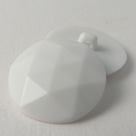 25mm White Upholstery Domed Shank Sewing Button