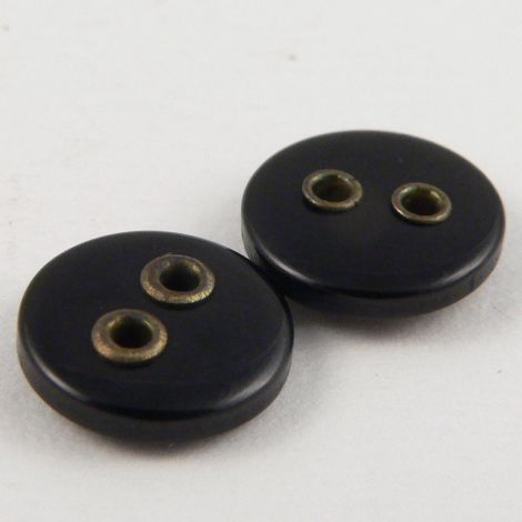 10mm Black Shirt/Sewing 2 Hole Bronze Eyelet Button