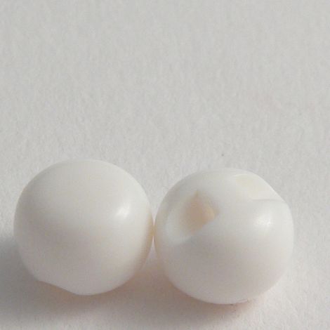 11mm White Bauble Shank Button