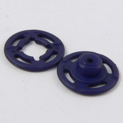 15mm Navy Blue Press Button