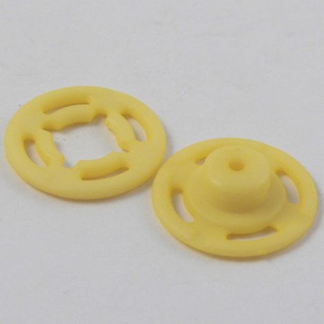 15mm Yellow Press Button