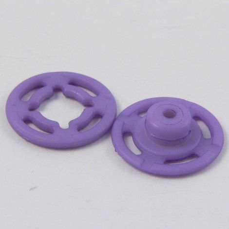 15mm Lilac Press Button