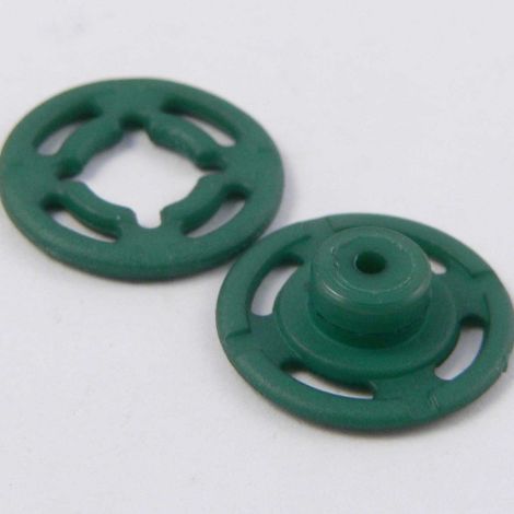 15mm Emerald Green Press Button
