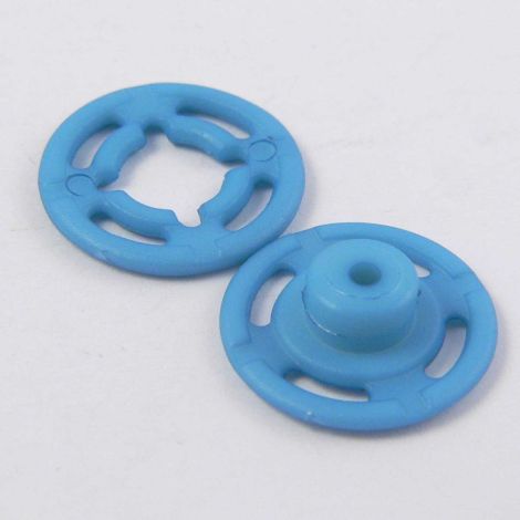 15mm Teal Blue Press Button