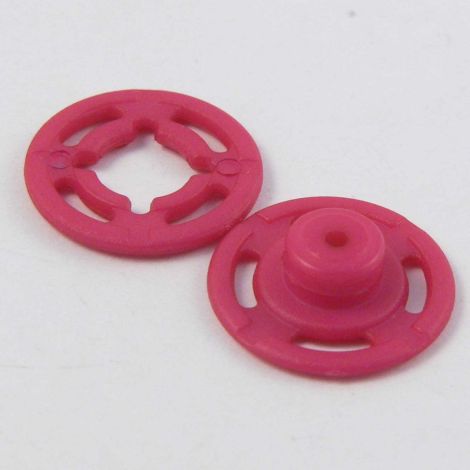 15mm Cerise Pink Press Button