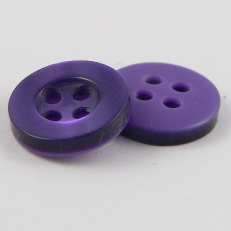 11mm Pearl Purple 4 Hole Shirt Button 