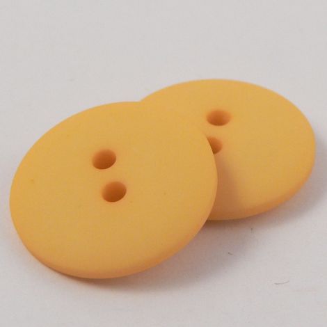 20mm Yellow Matt Smartie Style 2 Hole Button
