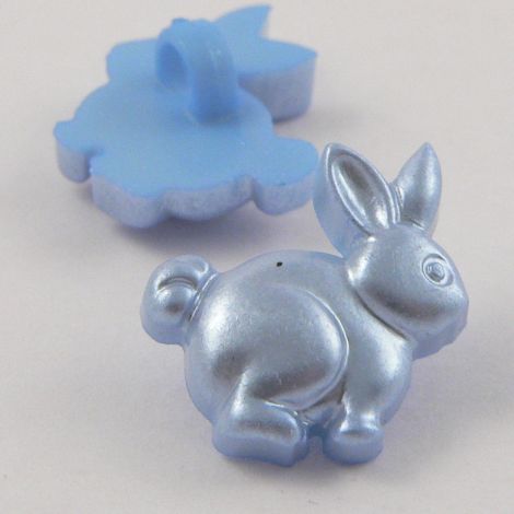 18mm Blue Rabbit Shank Buttons