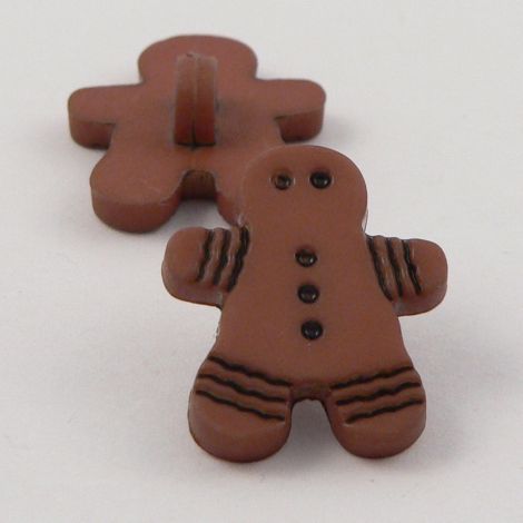 18mm Gingerbread Shank Buttons
