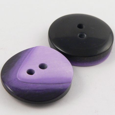 25mm Purple Retro 2 Hole Coat Button
