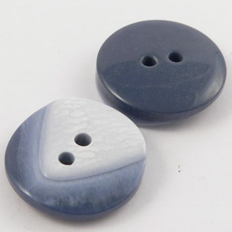 25mm Grey Retro 2 Hole Coat Button