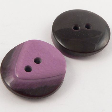 25mm Mauve Retro 2 Hole Coat Button