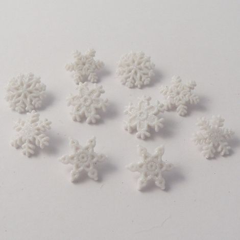 Dress It Up 'Glitter Snowflakes' Button Pack