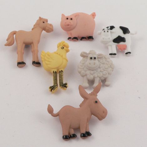 Dress It Up 'Funny Farm' Button Pack