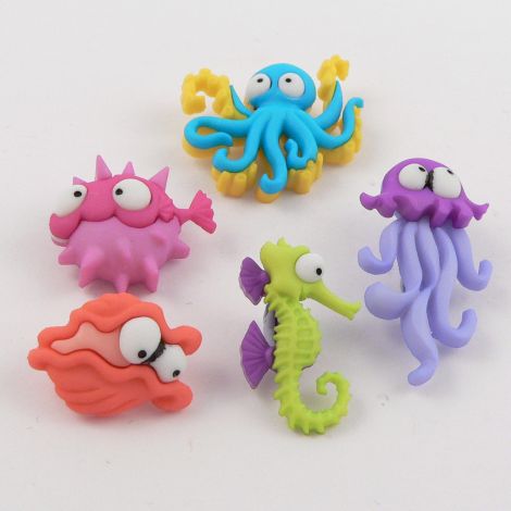 Dress It Up 'Creatures Of The Sea' Button Pack