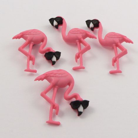 Dress It Up 'Think Pink Flamingos' Button Pack