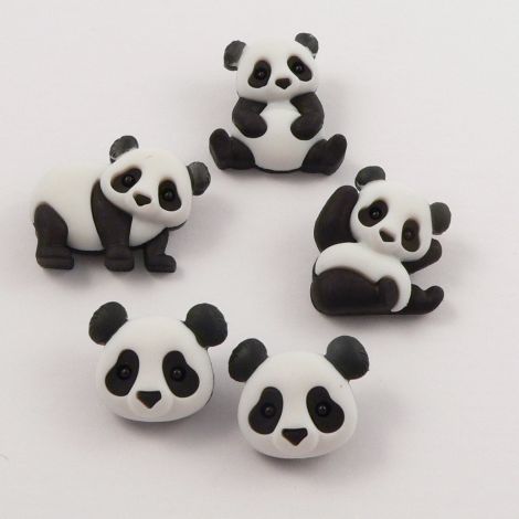 Dress It Up 'Panda Pile' Button Pack