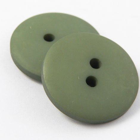 10mm Green Matt Smartie Style 2 Hole Button