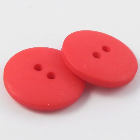 10mm Red Matt Smartie Style 2 Hole Button